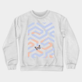 colorful Abstract Simple Pattern geometry Crewneck Sweatshirt